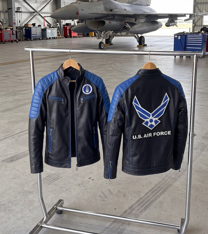 Handmade Military Leather Jackets- Men