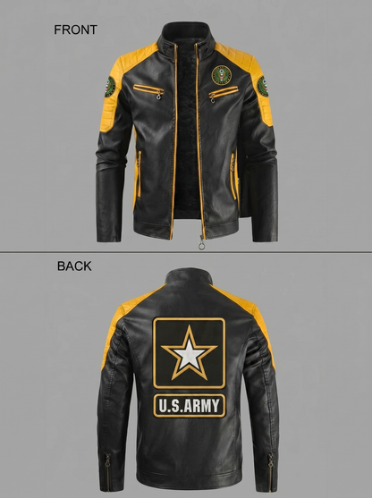 Handmade Military Leather Jackets- Men
