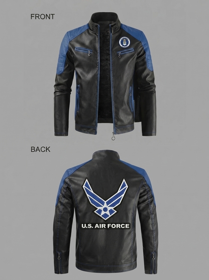 Handmade Military Leather Jackets- Men